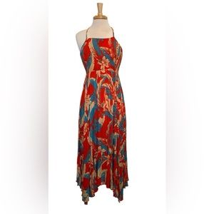 Free People tropical print maxi dress